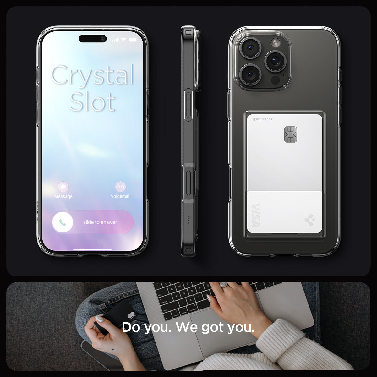 Spigen iPhone 16 Pro Max Case Crystal Slot Spigen