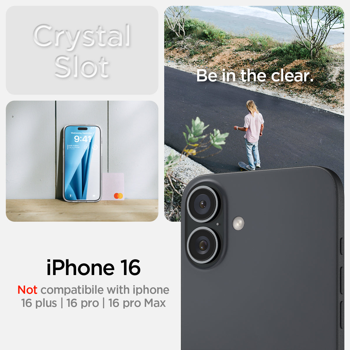 Spigen iPhone 16 Case Crystal Slot Spigen