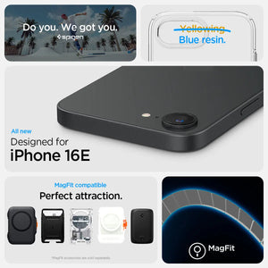 Spigen iPhone 16e Case (2025) Liquid Crystal MagFit / Crystal Flex MagFit - Tech House - Singapore