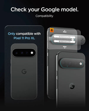 [2 Pack] Spigen Google Pixel 11 Pro XL Camera Lens Protector EZ Fit Optik Pro Spigen Singapore Singapore