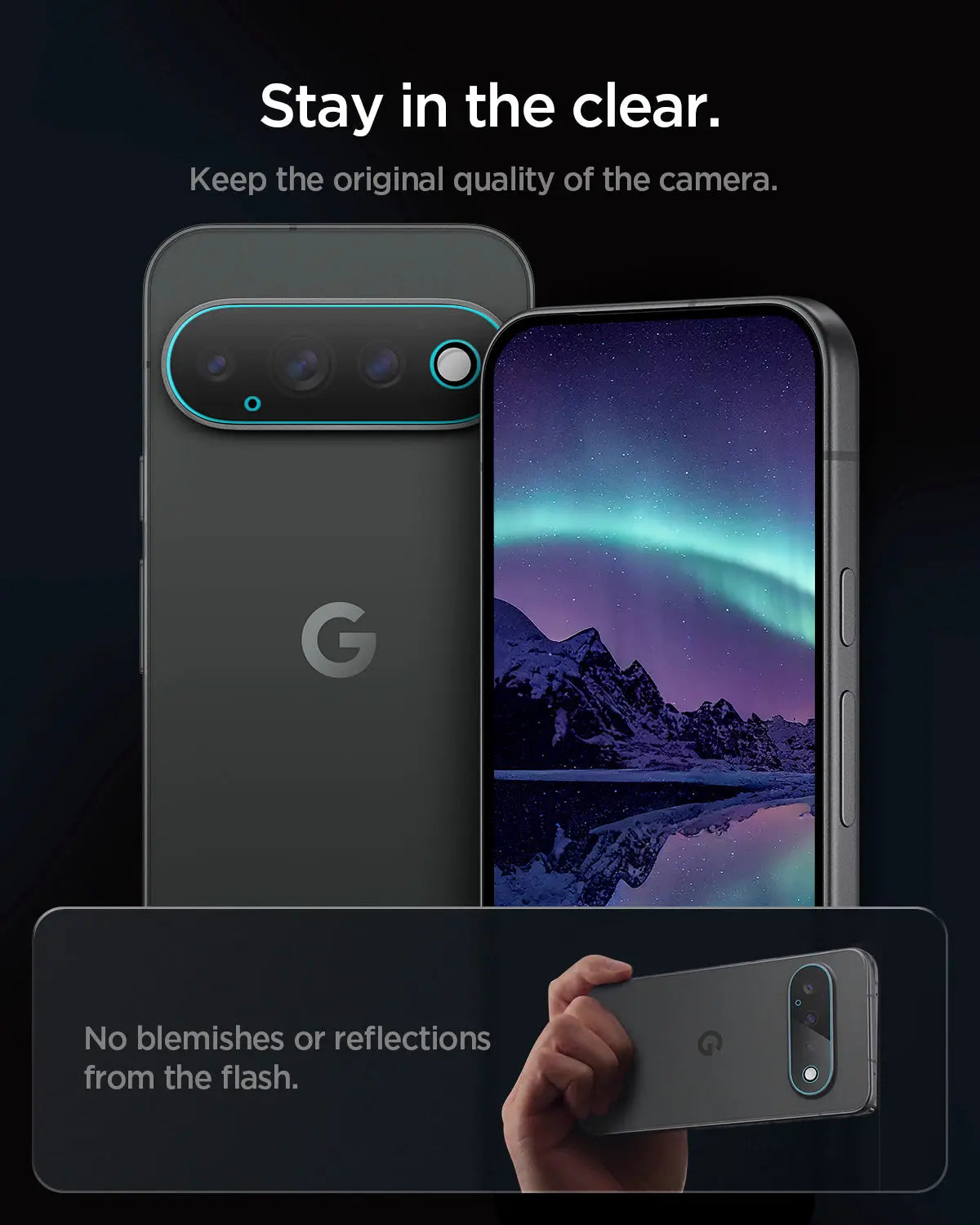 [2 Pack] Spigen Google Pixel 11 Pro XL Camera Lens Protector EZ Fit Optik Pro Spigen Singapore Singapore