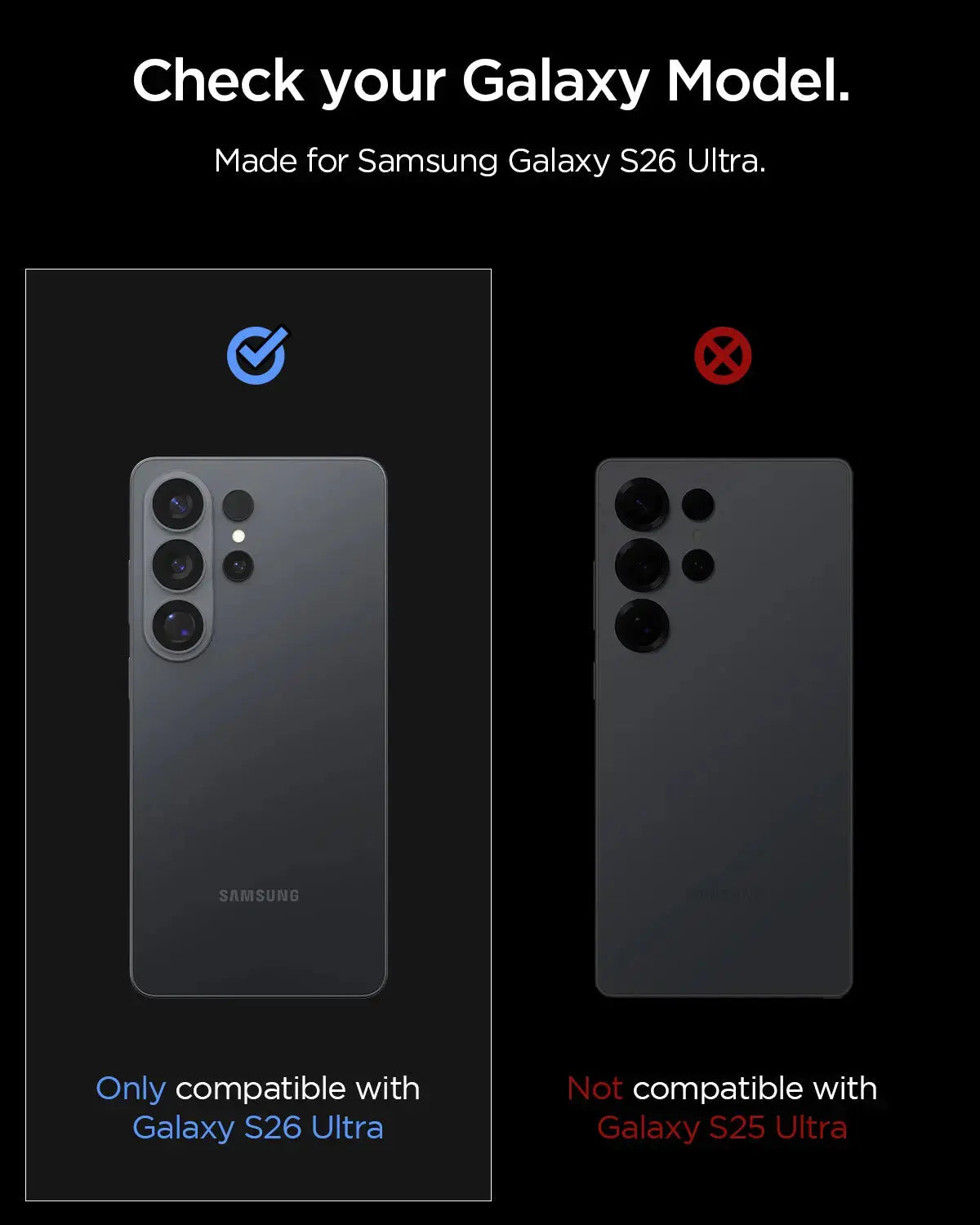 [2 Pack] Spigen Samsung S26 Ultra Camera Lens Protector 6.9" EZ Fit Optik Pro HD Spigen Singapore Singapore