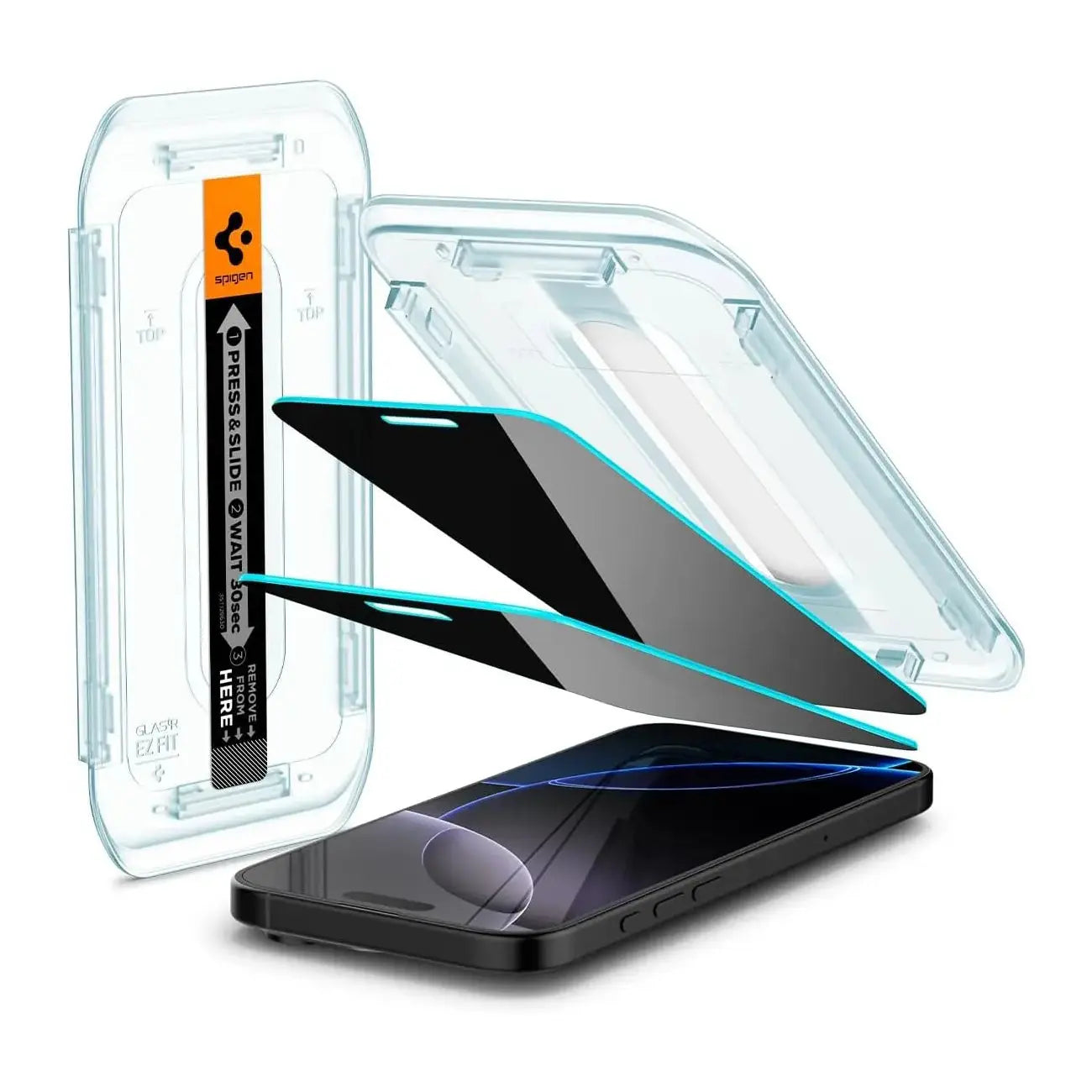 Spigen [2 Pack] Spigen iPhone 17 Pro Max / Spigen iPhone 16 Pro Max Privacy Screen Protector EZ Fit Spigen Singapore Singapore