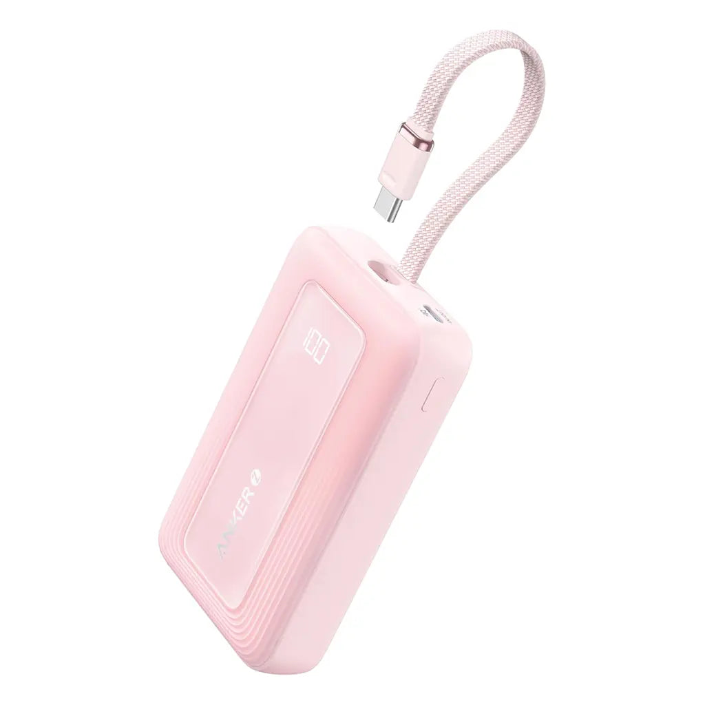 pink portable charger iphone