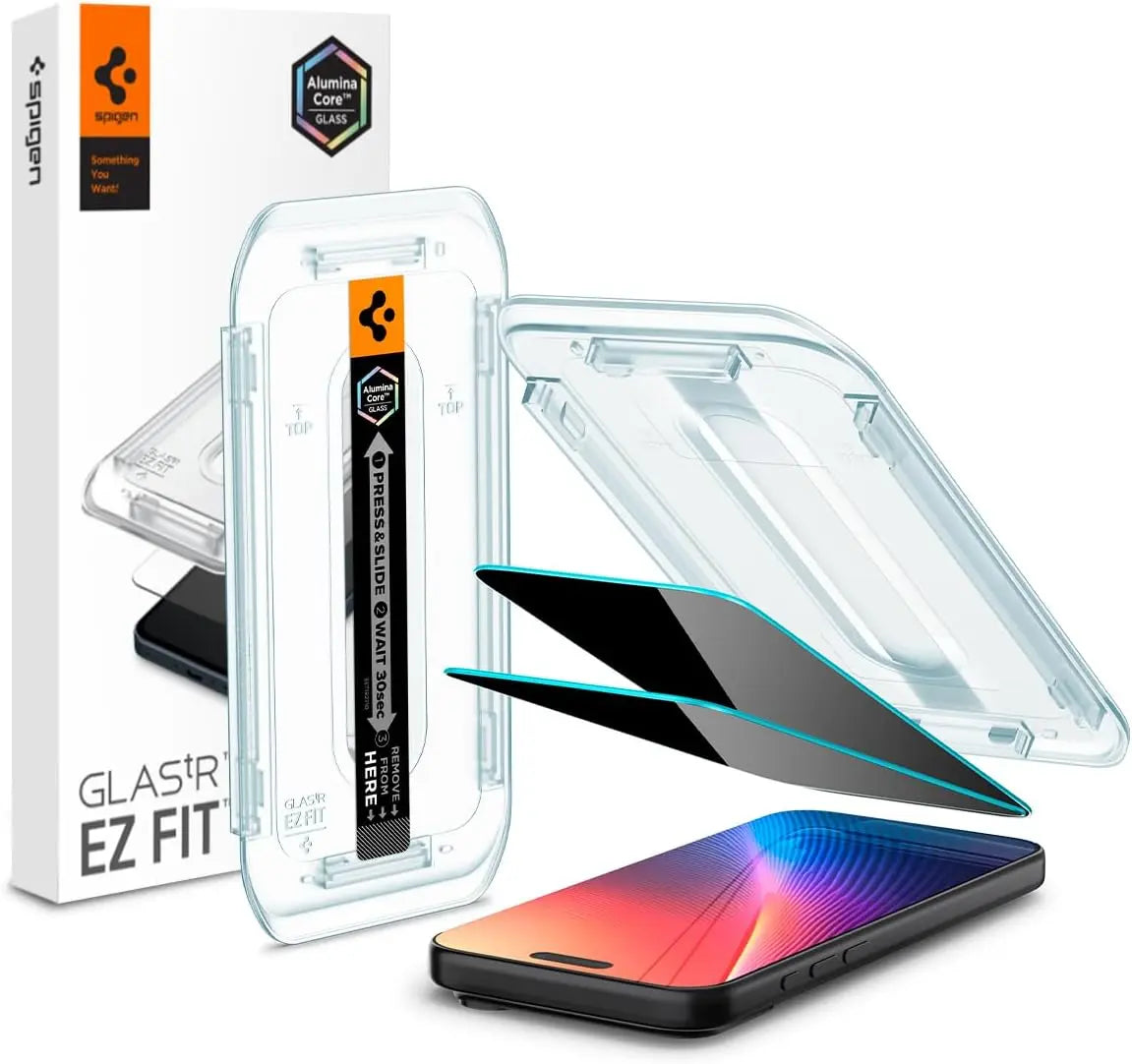 Spigen [2 Pack] iPhone 17 Pro / 17 / 16 Pro Privacy Screen Protector EZ Fit Spigen Singapore