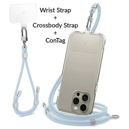 Spigen Universal Phone Lanyard Set (CrossBody Strap + Wrist Strap With ConTag) Spigen Singapore Singapore