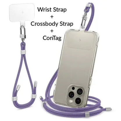 Spigen Universal Phone Lanyard Set (CrossBody Strap + Wrist Strap With ConTag) Spigen Singapore Singapore