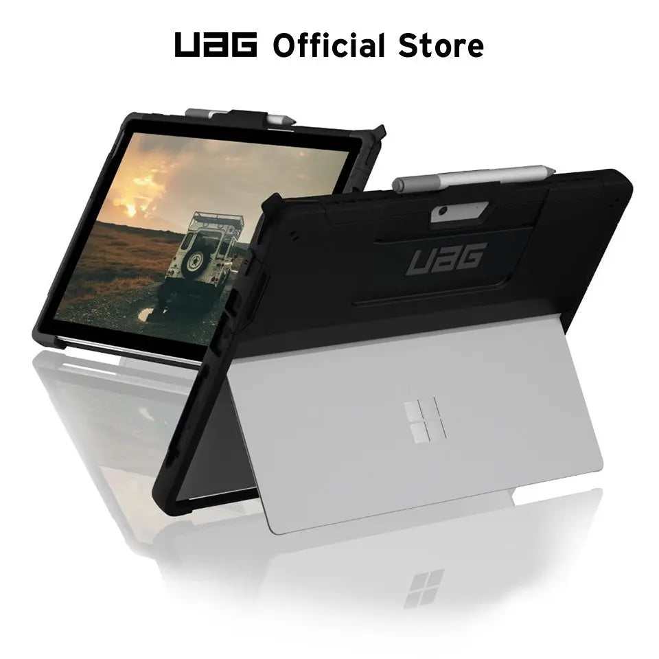 UAG Microsoft Surface Pro 8 Case Scout with Hand Strap Translucent Rugged UAG