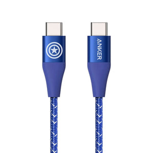 Marvel PowerLine+ II USB-C to USB-C Braided Cable 3ft 60W A9547 - Anker Singapore