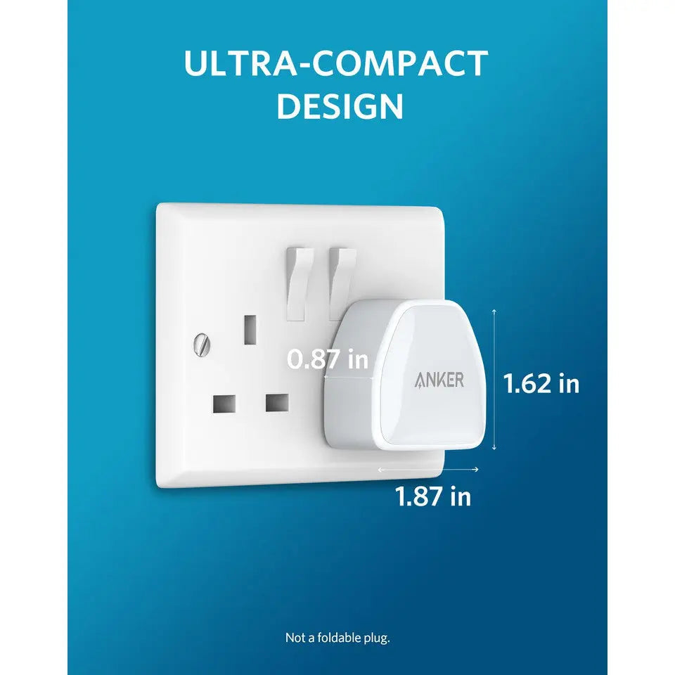 511 PowerPort III Nano 20W USB-C Charger Travel Adapter A2633 - Anker Singapore