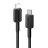 Anker 322 PowerLine USB-C to USB-C Braided Cable 3ft/0.9m 60W A81F5 - Black