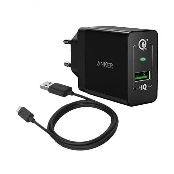 PowerPort+1 Quick Charge 3.0 With 3ft Micro USB Cable [EU Plug] - Anker Singapore