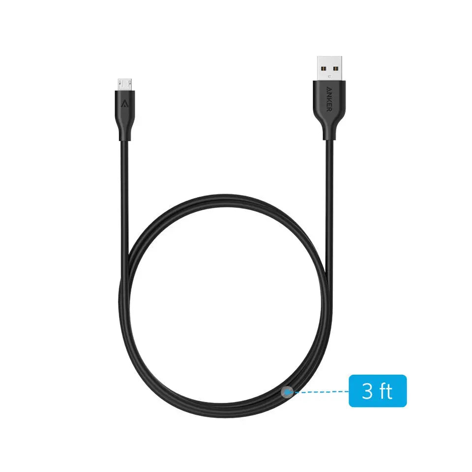 PowerLine Micro USB Cable 3ft/0.9m Ultra-Durable Charging Cable A8132 - Anker Singapore