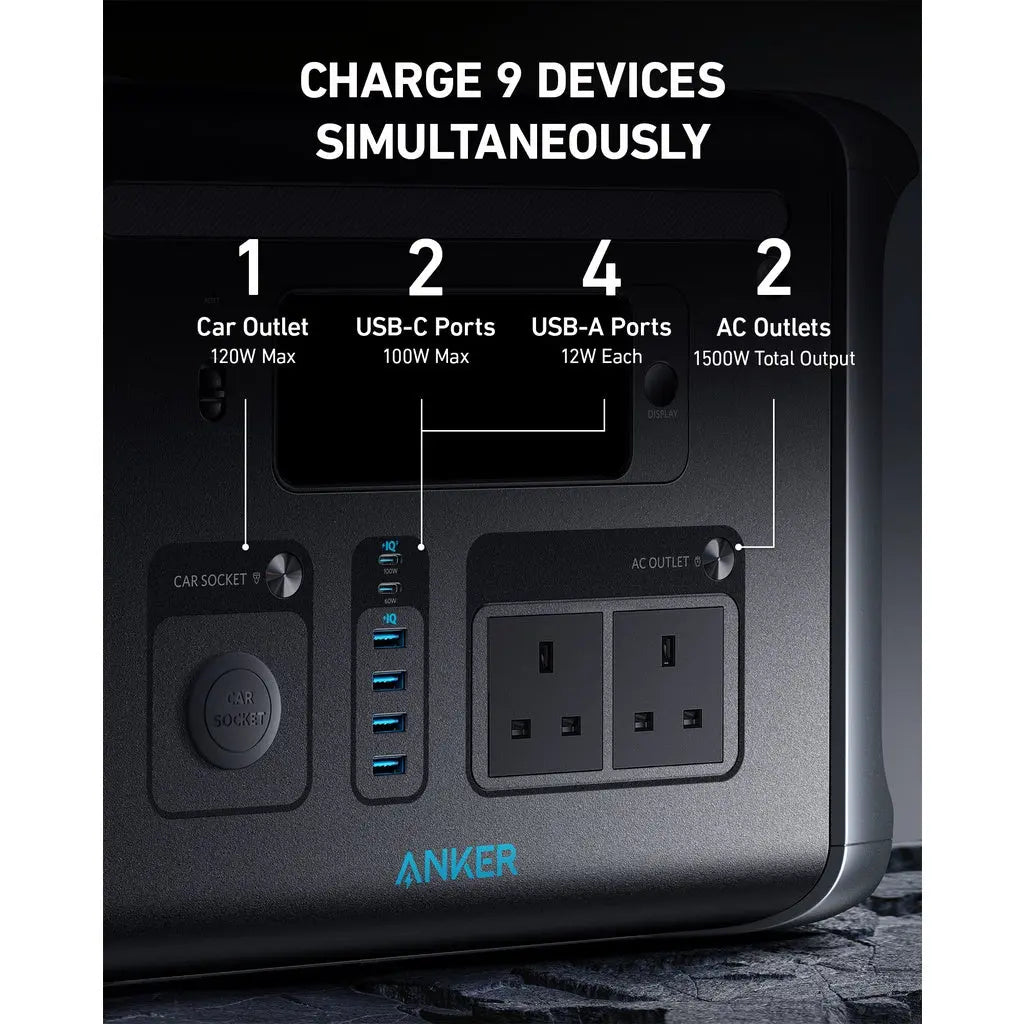 Powerhouse 757 Portable Power Station, PowerHouse 1229Wh LiFePo4 Battery A1770 - Anker Singapore