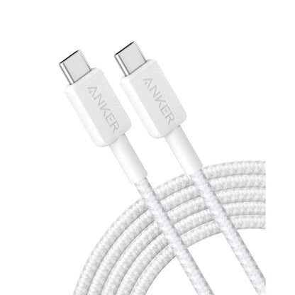 322 PowerLine USB-C to USB-C Braided Cable 10ft/3m 60W A81F7 - Anker Singapore