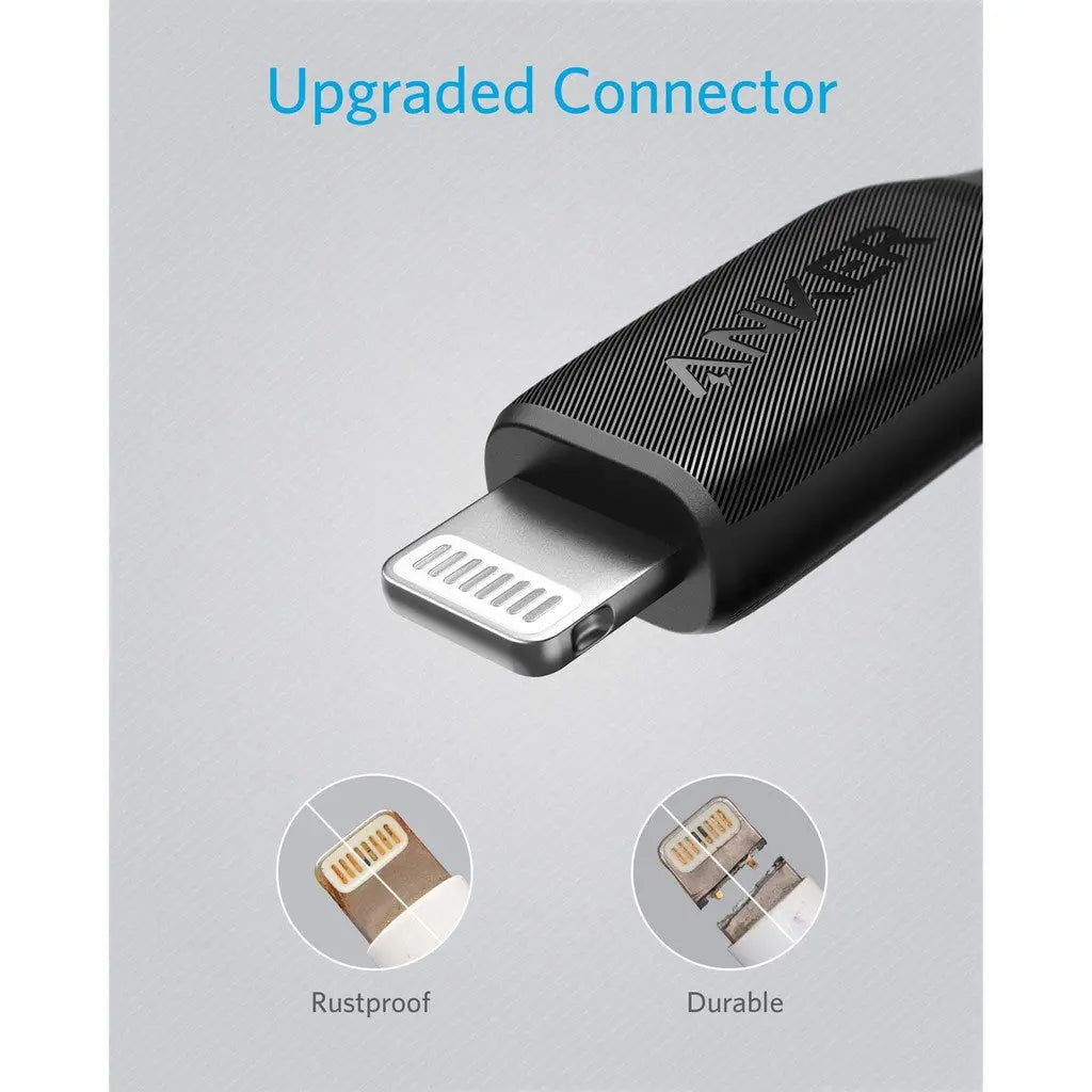 PowerLine III USB-A to Lightning Cable 3ft/0.9m Fast Charging Cable A8812 - Anker Singapore