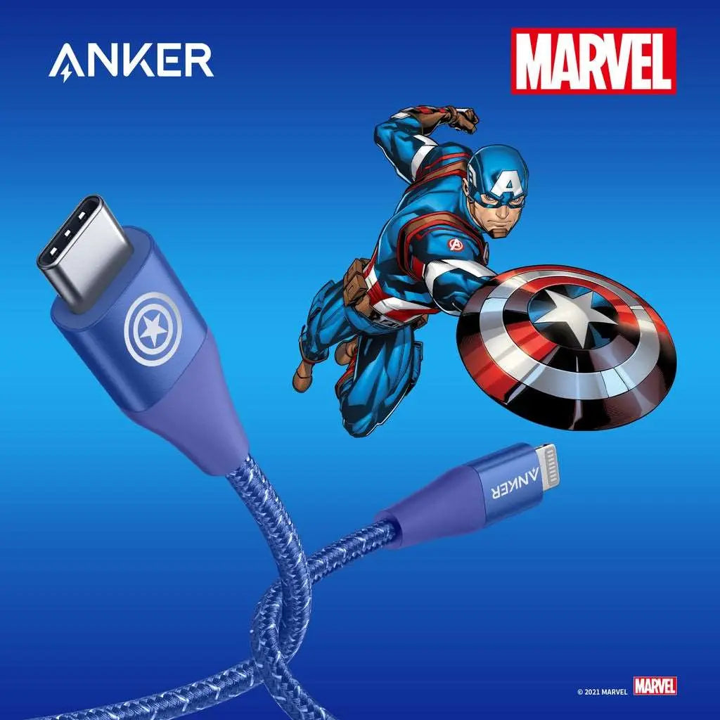 Marvel PowerLine+ II USB-C to Lightning Cable 3ft | 6ft A9548 | A9551