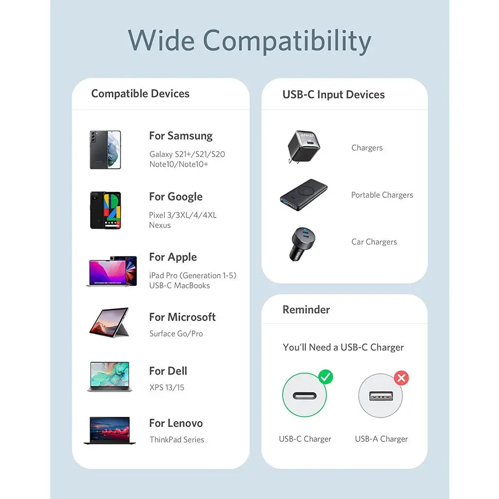 643(COLORS)PowerLine III Flow USB-C to USB-C SilicaGel Cable 3ft/0.9m 100W A8552 - Anker Singapore