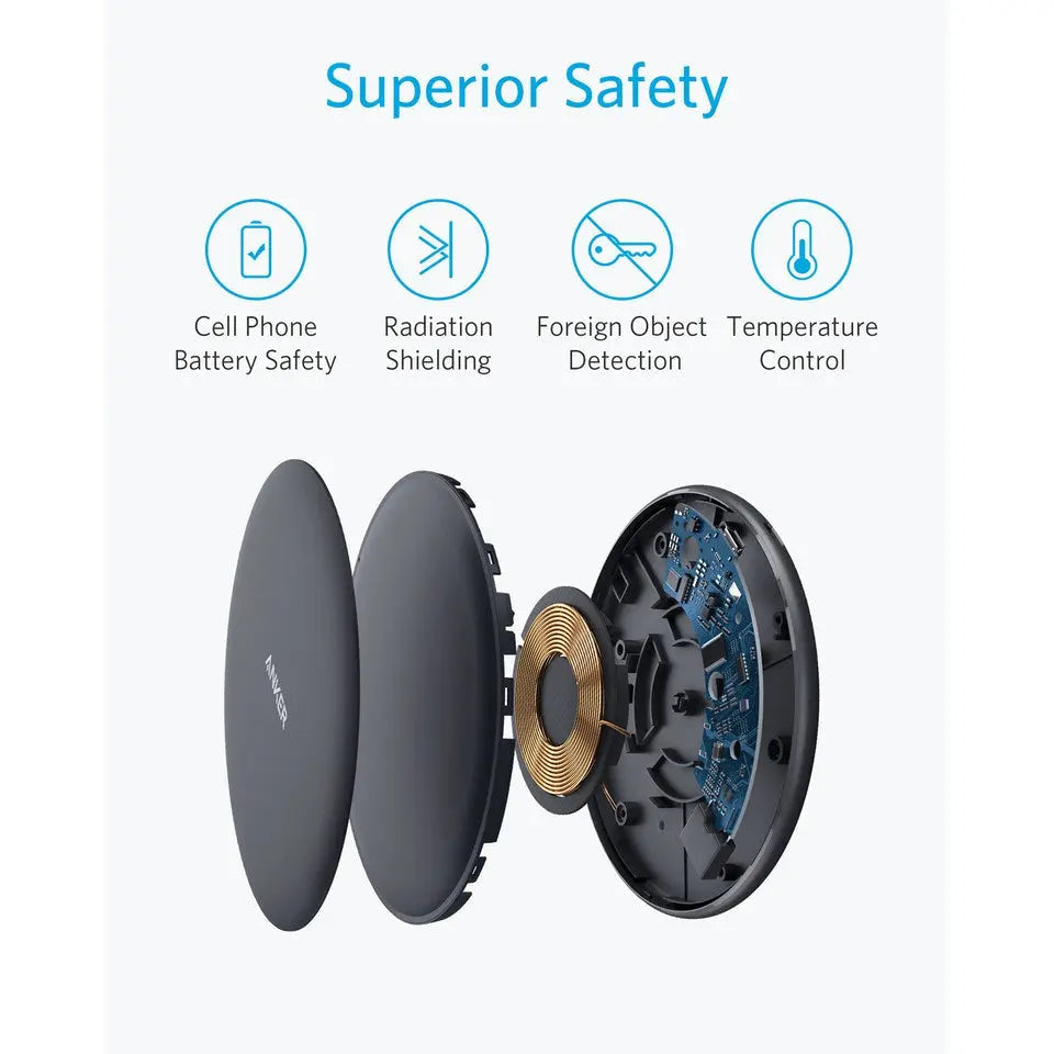 PowerWave Wireless Charger Pad - Anker Singapore