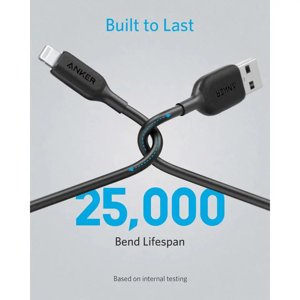 کابل تبدیل USB به لایتنینگ انکر مدل A8813 2 کابل تبدیل USB به لایتنینگ انکر مدل A8813