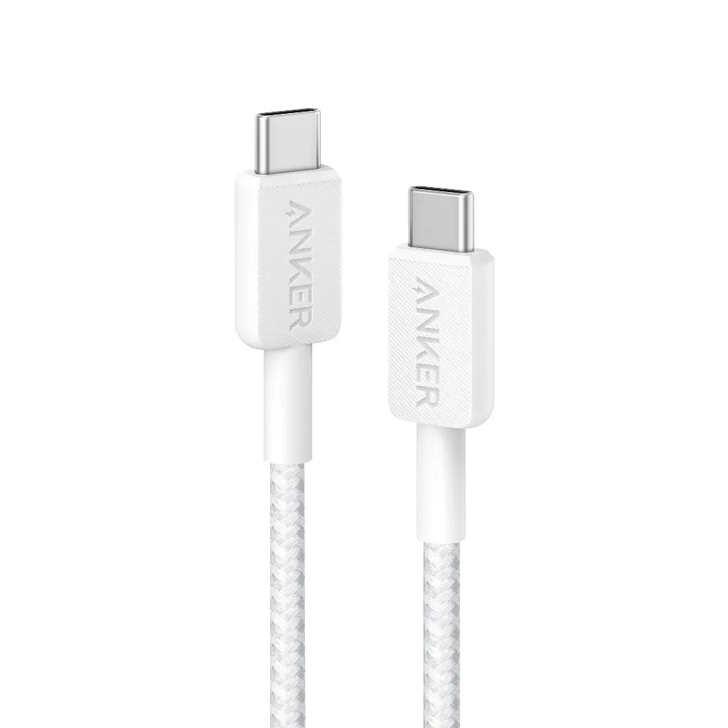 322 PowerLine USB-C to USB-C Braided Cable 3ft/0.9m 60W A81F5 - Anker Singapore