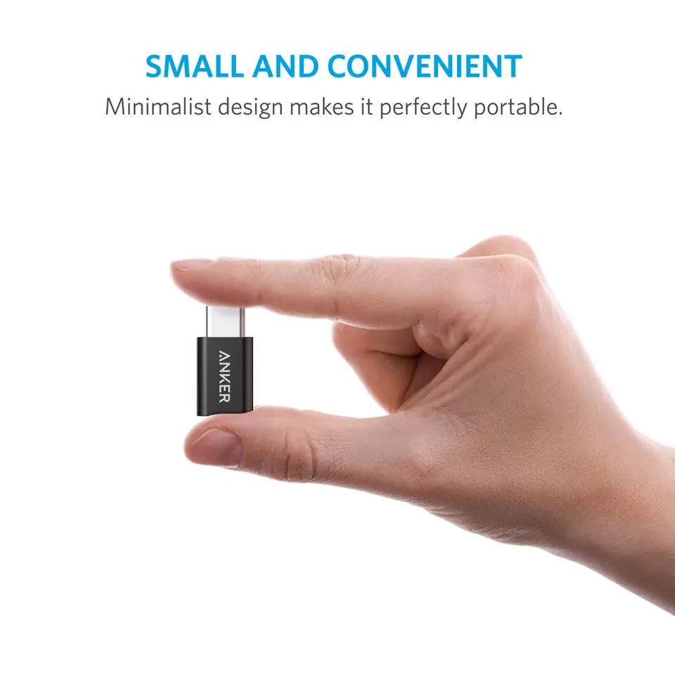 USB-C to Micro USB Adapter [2 in 1 Pack] 480 Mbps B8174 - Anker Singapore