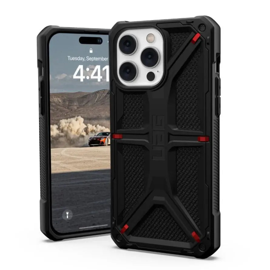 UAG iPhone 14 Pro Case Monarch Kevlar Black UAG