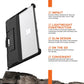 UAG Microsoft Surface Pro 8 Case Scout with Hand Strap Translucent Rugged UAG