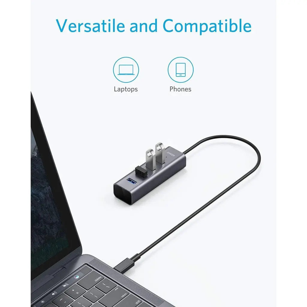 USB-C to 4-Port USB 3.0 Data Hub with 4 USB 3.0 Ports A8305 - Anker Singapore