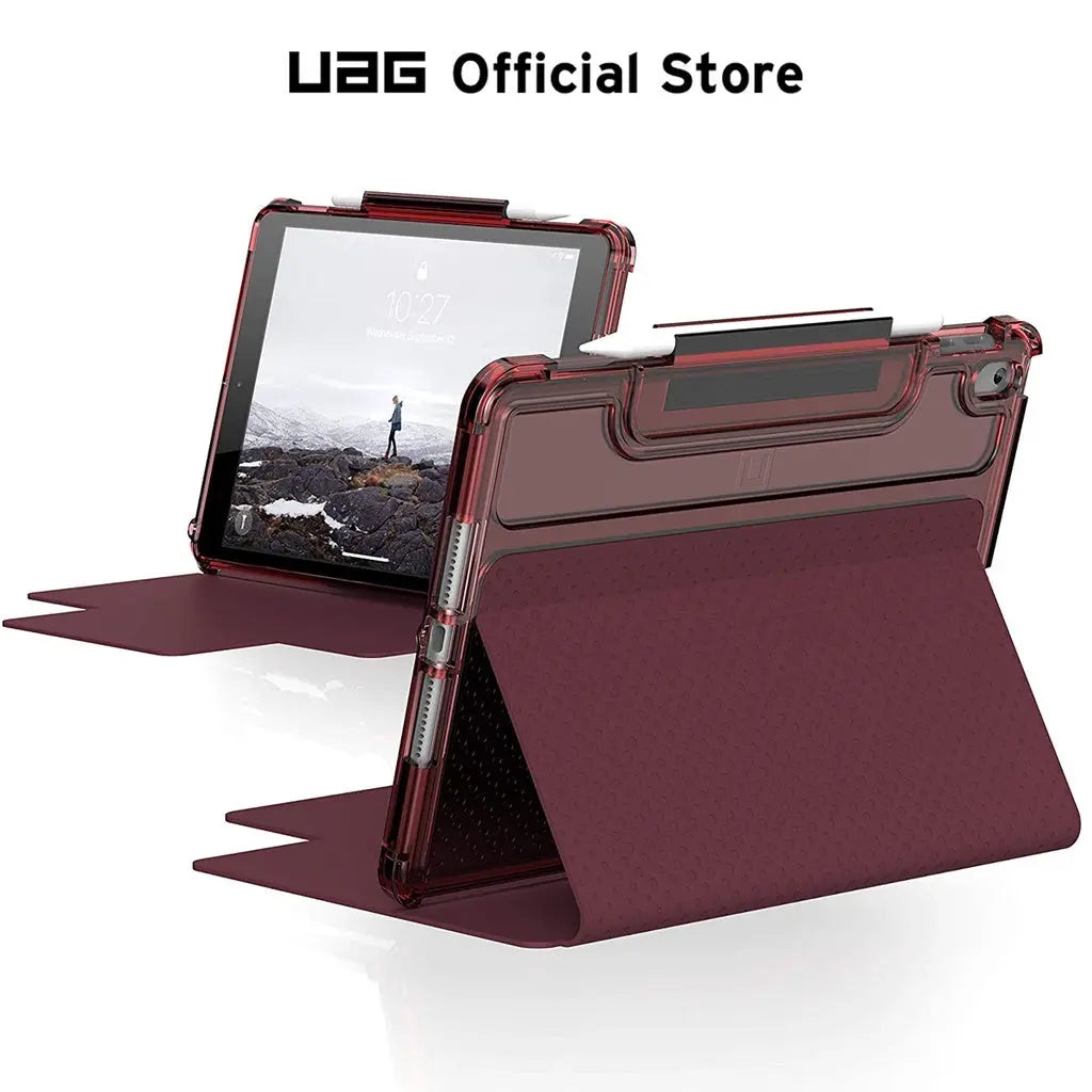 UAG iPad 10.2" (2021 / 2020 / 2019) Case [U] Lucent Lightweight Slim Shockproof Protective Cover with Pencil Holder UAG