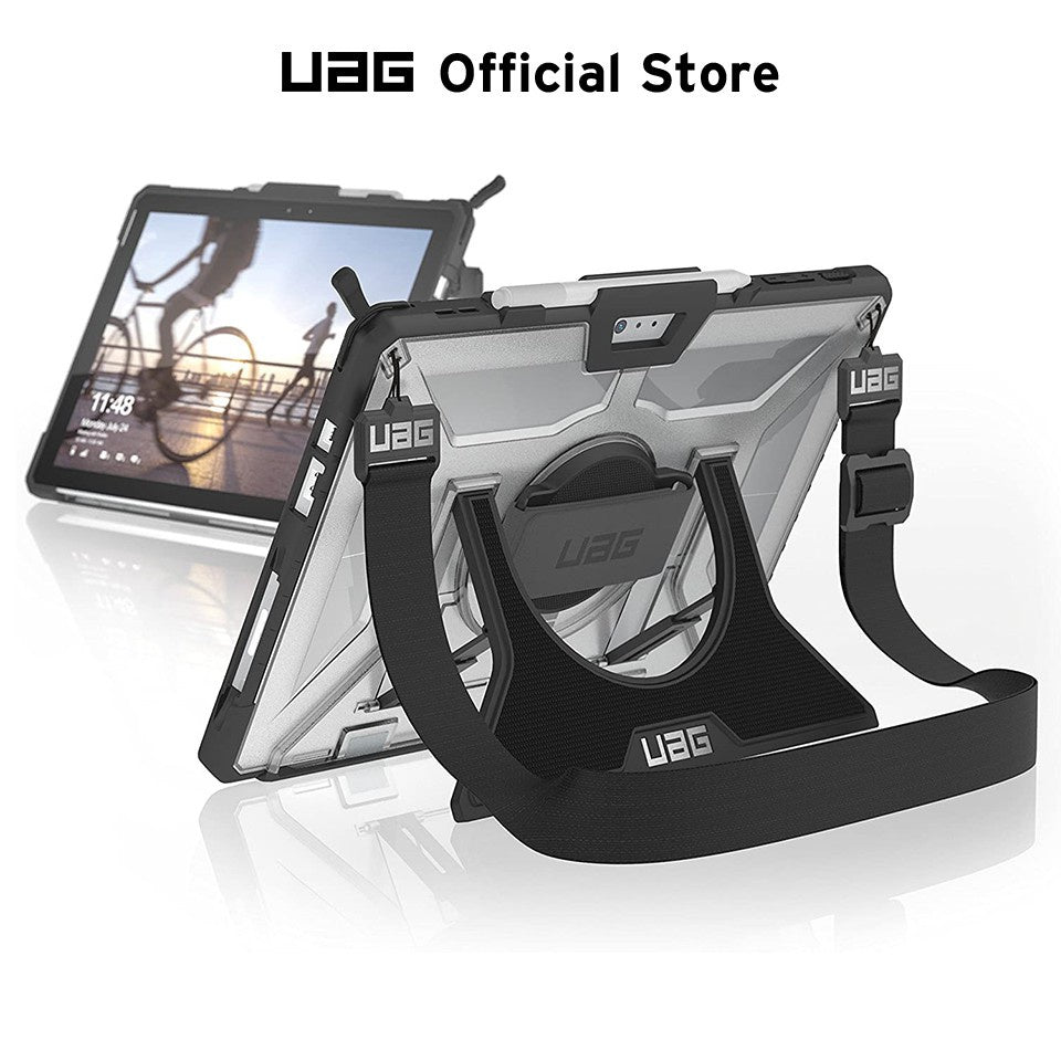 UAG Microsoft Surface Pro 7 / 6 / 5 / 4 with Hand Strap & Shoulder Strap Plasma Rugged [Ice] UAG