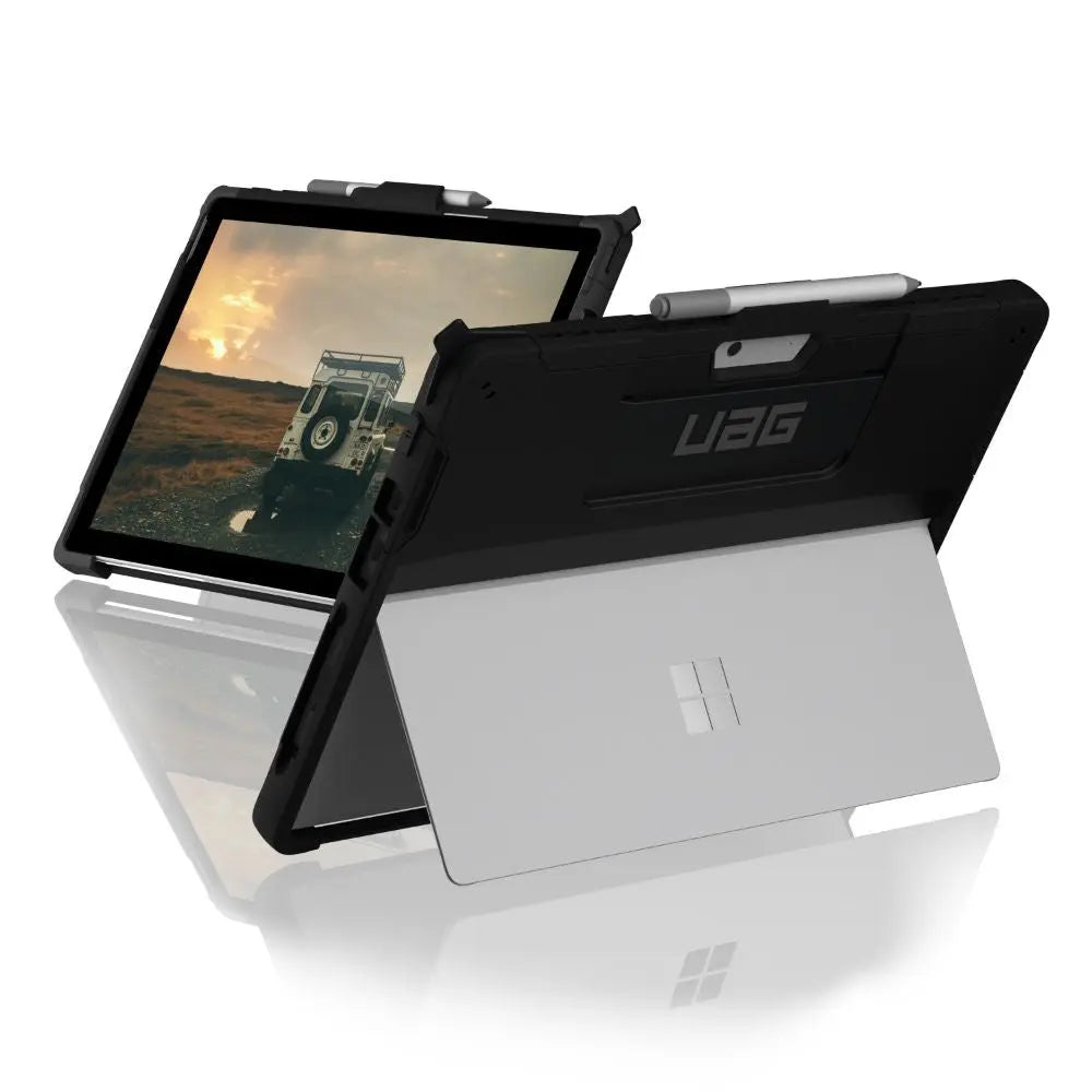 UAG Microsoft Surface Pro 8 Case Scout with Hand Strap Translucent Rugged UAG