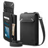 Spigen Universal Handphone Pouch Valentinus Shoulder Bag Card Holder - Black