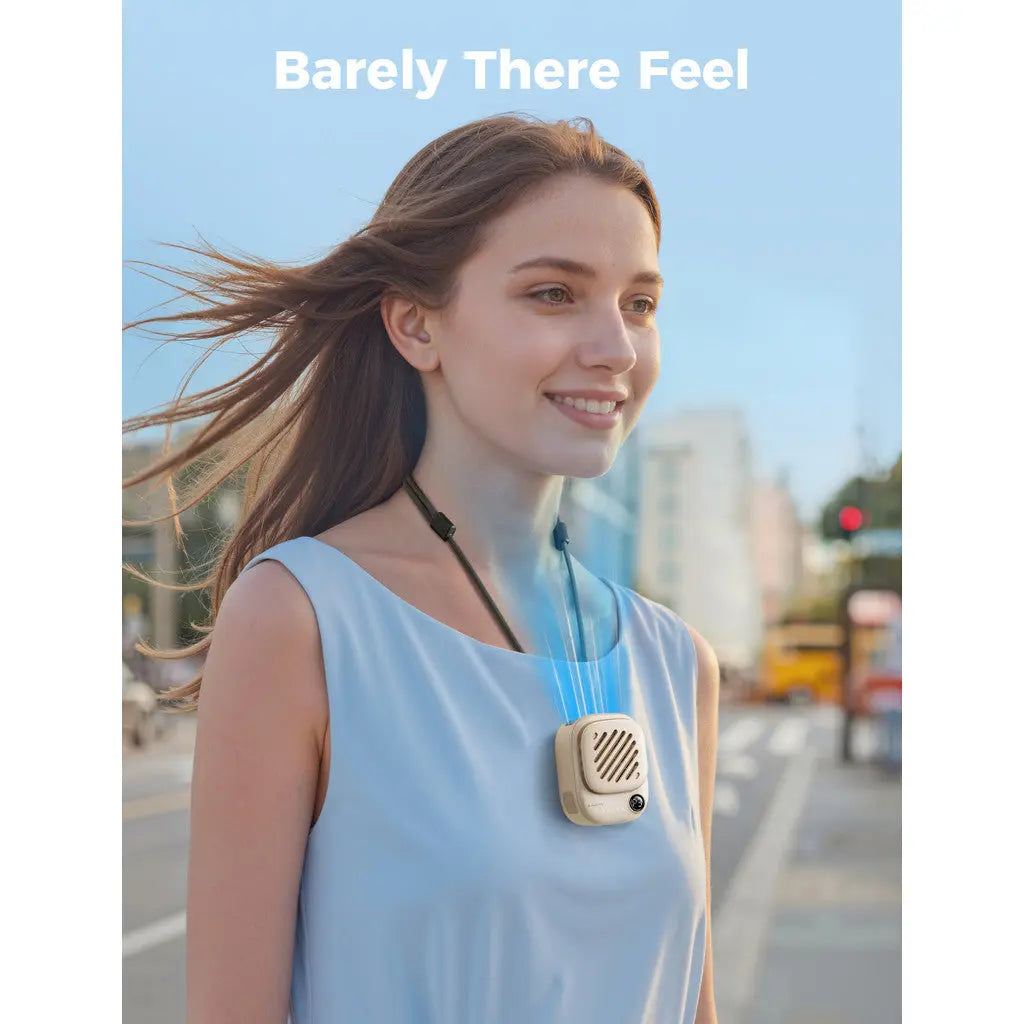 Aecooly Mini Portable Neck Fan, Mighty Hands Free Fan, Magnetic Fit Click 01 USB Rechargeable 10H Max Portable Fan Tech House Singapore