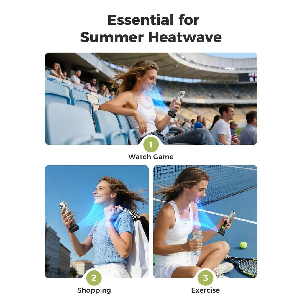 Aecooly Powerful Type C Phone Fan Air Mate 17000 RPM High Speed 4 Speed Mini Universal Portable USB C Port Fan Tech House Singapore