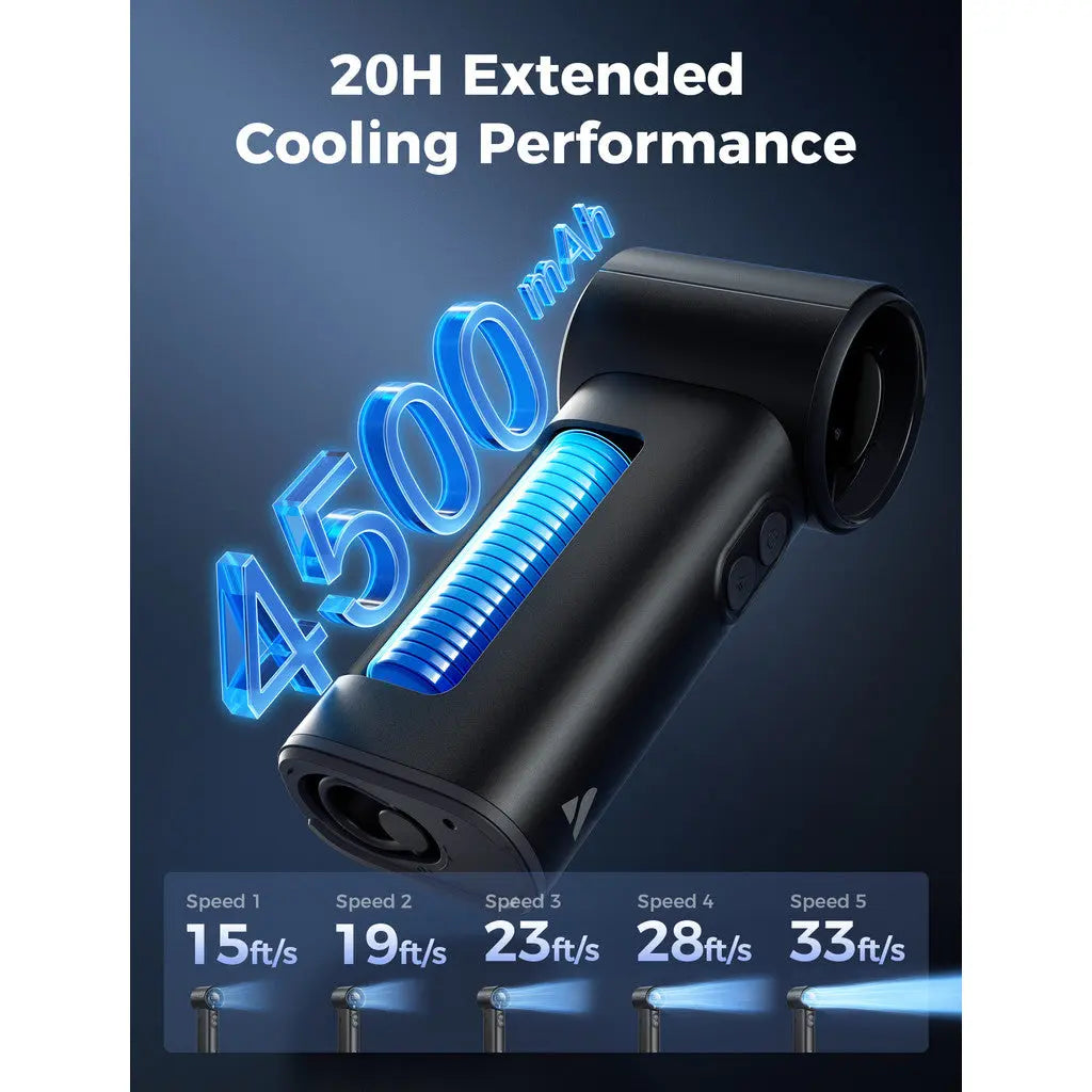 Aecooly Portable Misting Fan Cold Air Mist Chill High Speed Wind Portable Fan Rechargeable Turbo Fan Mini Fan Tech House Singapore