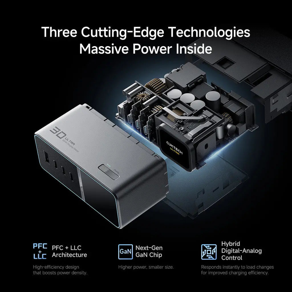 CUKTECH 30 Charging Station Ultra Multi-Port 300W Max Fast Charging for Gaming Laptop Tablet Phone Tech House Singapore