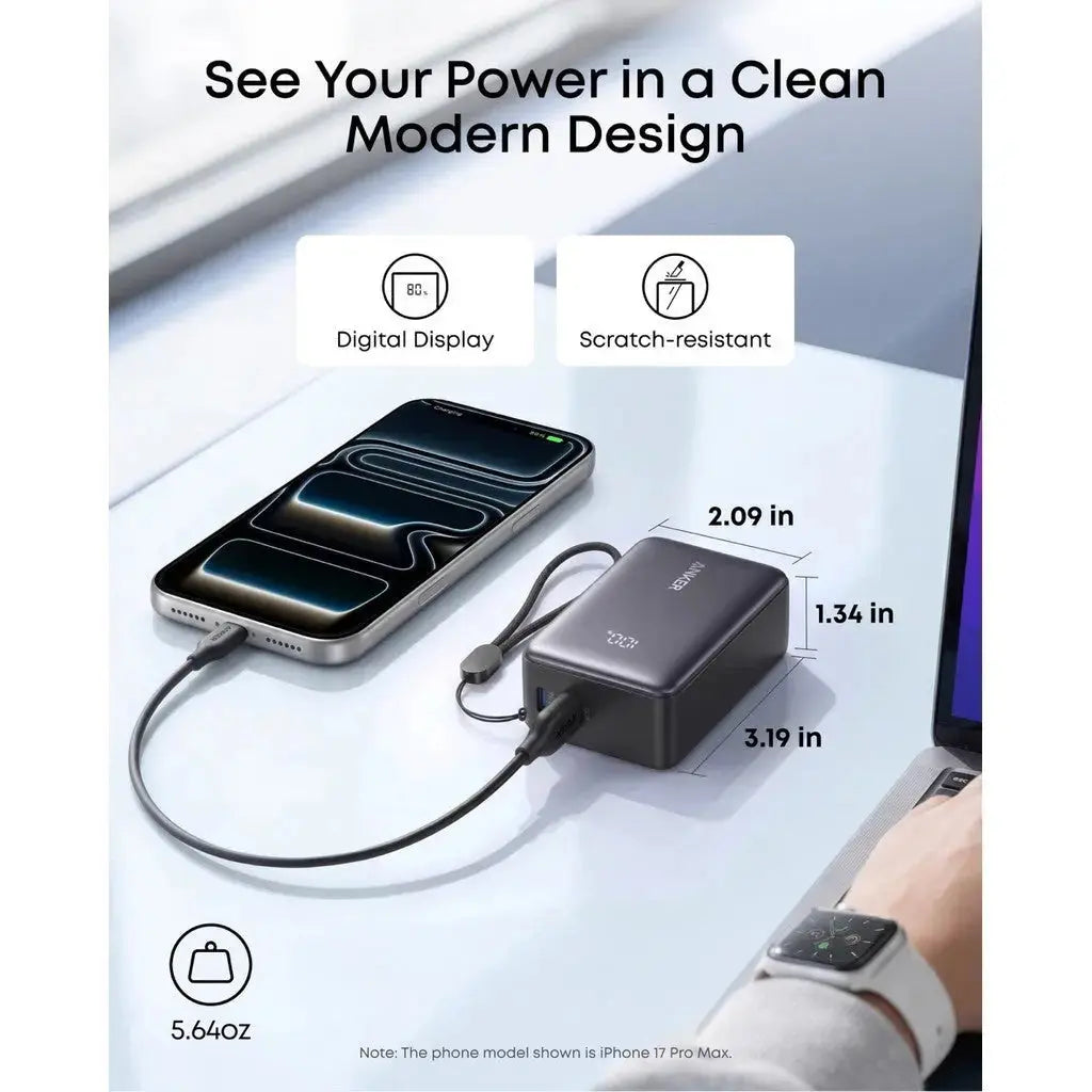 3C Power Bank Anker Zolo Powerbank CCC 5000mAh 15W Fast Charging Compact Portable Charger Flight Approved A110K --- Singapore
