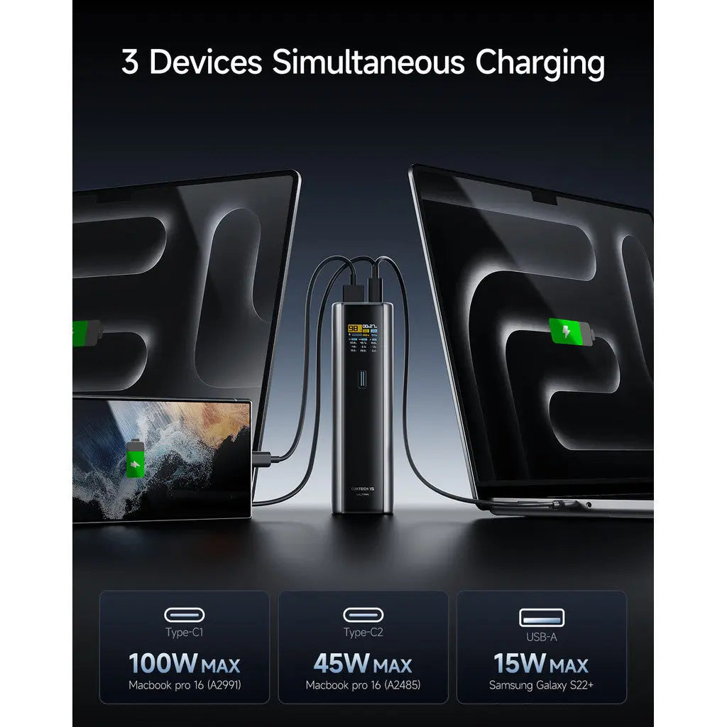 [CCC Power Bank] CUKTECH 15 Ultra Power Bank 210W Fast Charging 20000mAh Powerbank Portable Charger Tech House Singapore
