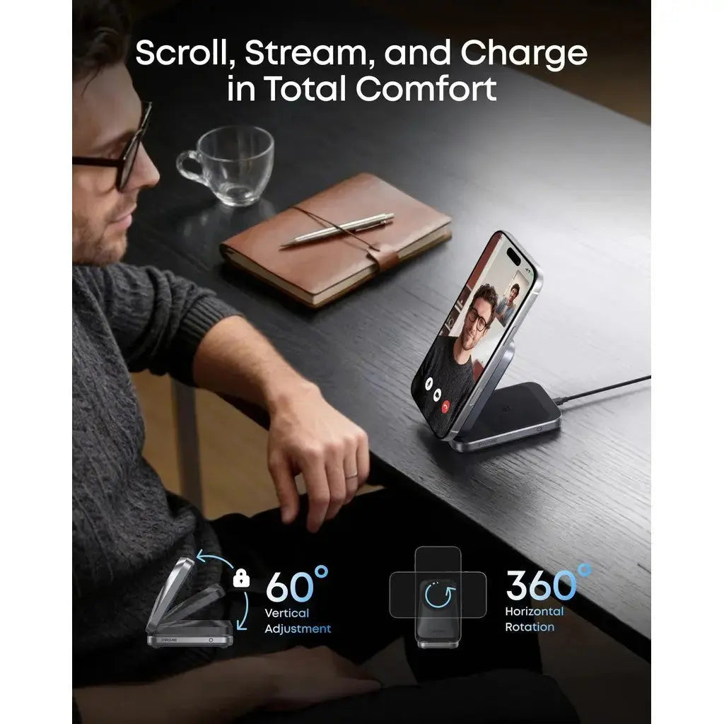 Anker Prime 3-in-1 Wireless Charging Station MagGo 25W Qi2.2 AirCool Foldable Magnetic Wireless Charger B25N1 --- Singapore