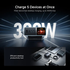 CUKTECH 30 Charging Station Ultra Multi-Port 300W Max Fast Charging for Gaming Laptop Tablet Phone Tech House Singapore
