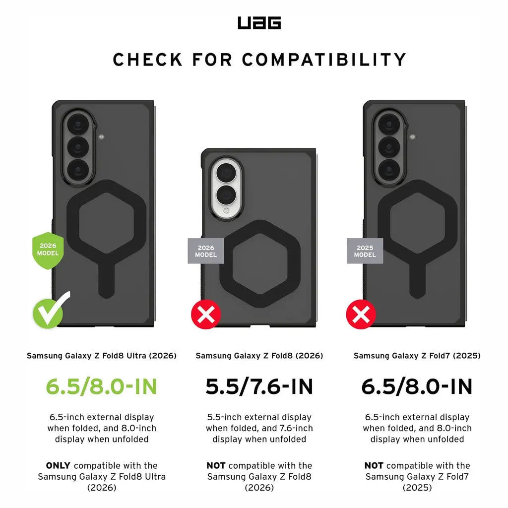 UAG Samsung Z Fold 8 Ultra Case Mouve XTE MagFit Magnetic Case Translucent Matte Samsung Case Tech House Singapore