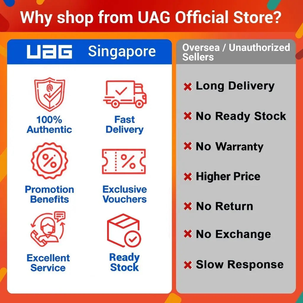UAG iPhone 18 Pro Max / 17 Pro Max Case 6.9" Civilian LT Magnetic Phone Case iPhone Case Drop Protective Tech House Singapore