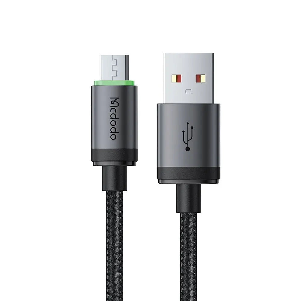 Mcdodo Micro USB Cable Fast Charging Braided Nylon Data Cable with Charging Light CA-3990 Tech House Singapore