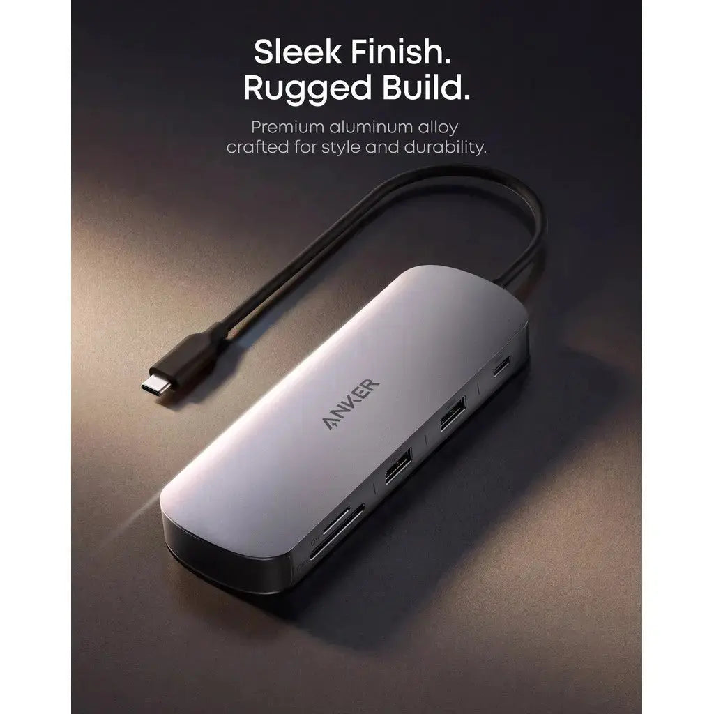 Anker Nano USB-C Hub, 8-in-1 Dual Display, 4K 60Hz 85W Power Delivery A210B Tech House Singapore