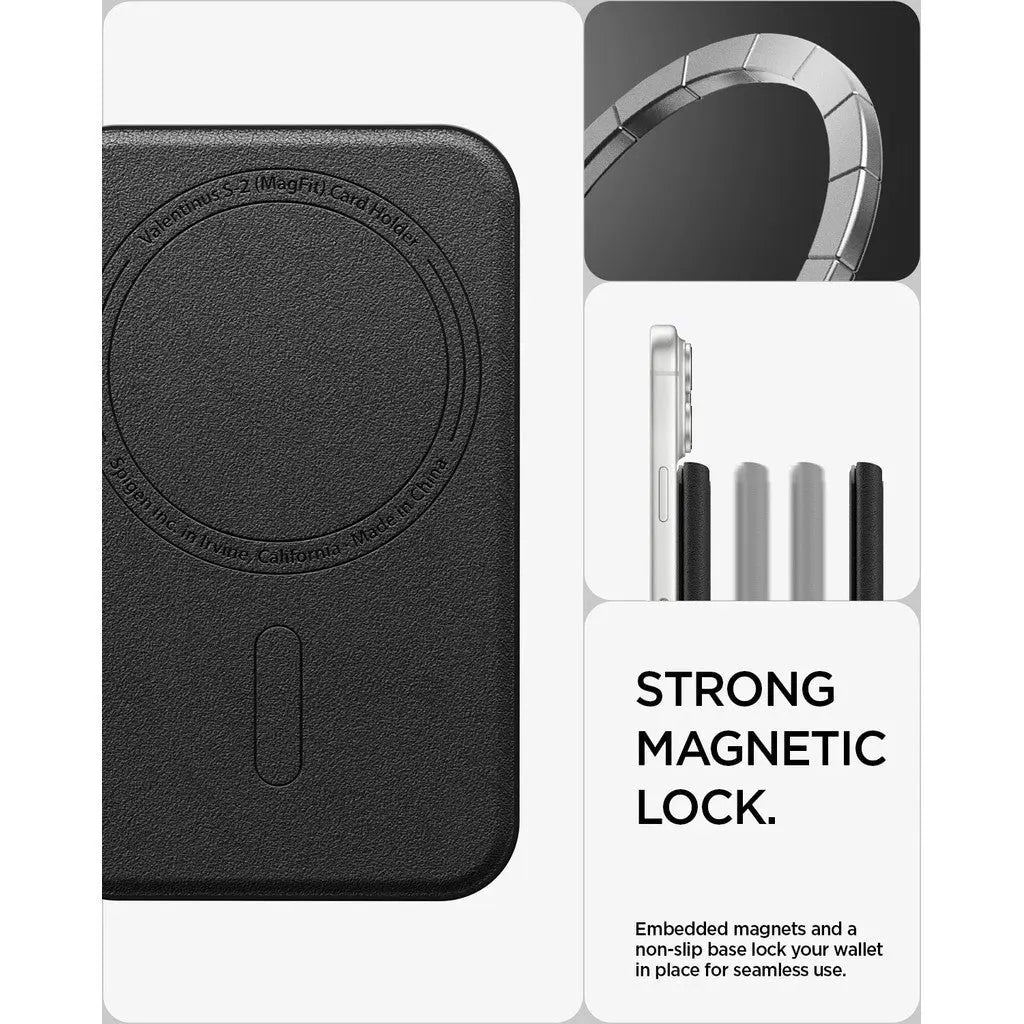 Spigen Magnetic Card Holder Wallet 3 Cards Valentinus S-2 Spigen Singapore Singapore
