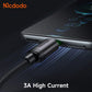 Mcdodo Micro USB Cable Fast Charging Braided Nylon Data Cable with Charging Light CA-3990 Tech House Singapore