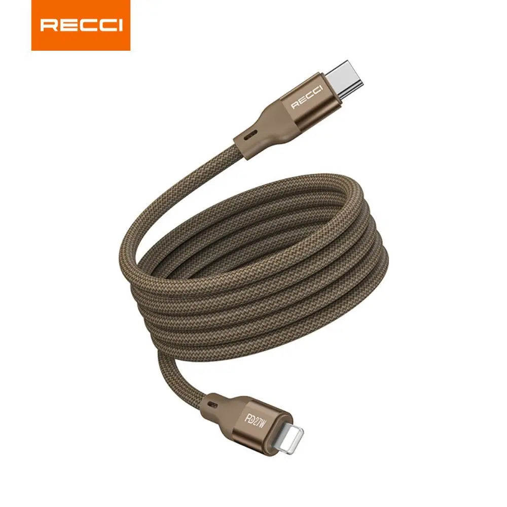 Recci Type-C to 8-Pin Cable PD 27W Cable Magnetic Cable 1M RS23CL Tech House Singapore