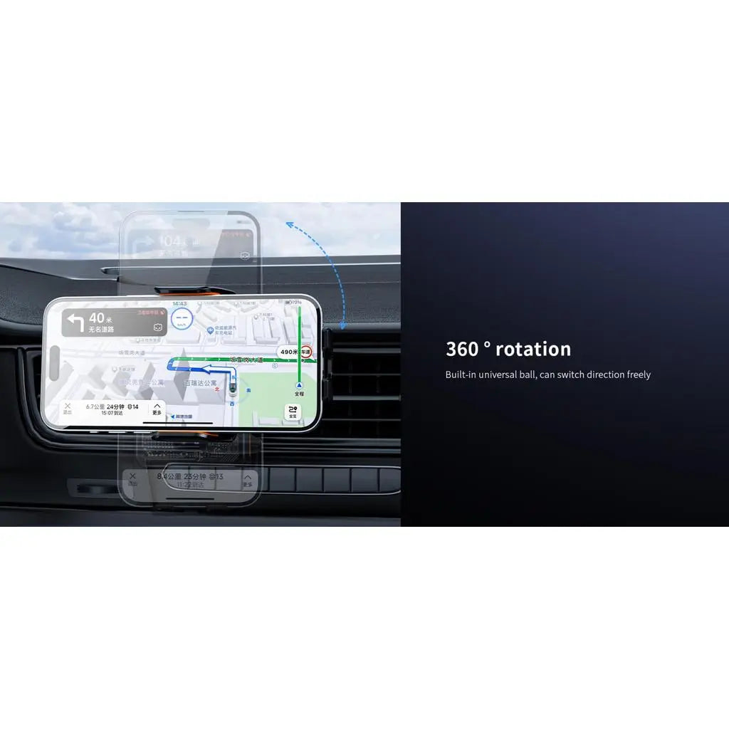 Recci 15W Fast Charging Car Holder RHO-C38 Tech House Singapore