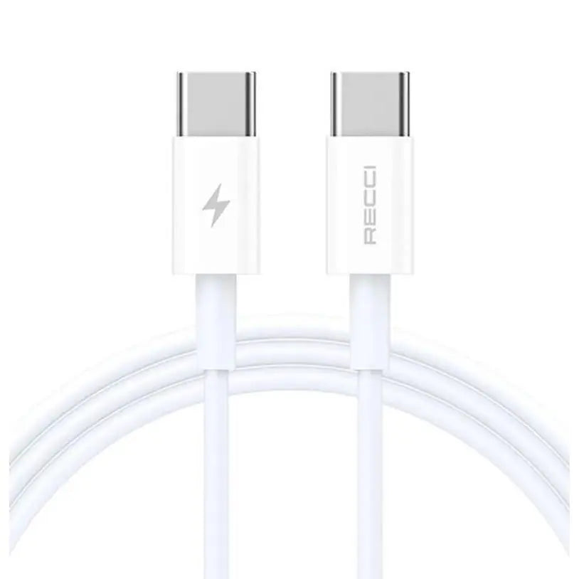 Recci Type-C to Type-C Cable PD 65W Fast Charging Cable 1M RS06CC Tech House Singapore